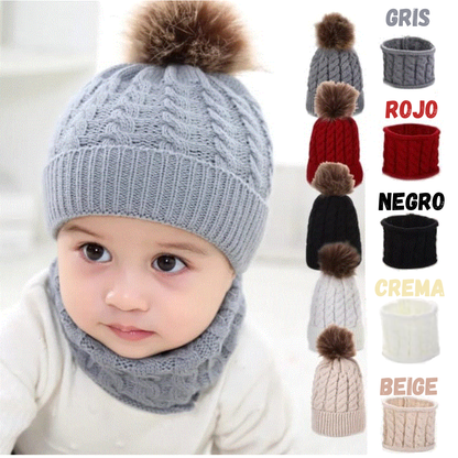 Set de Gorro y Bufanda para Bebé